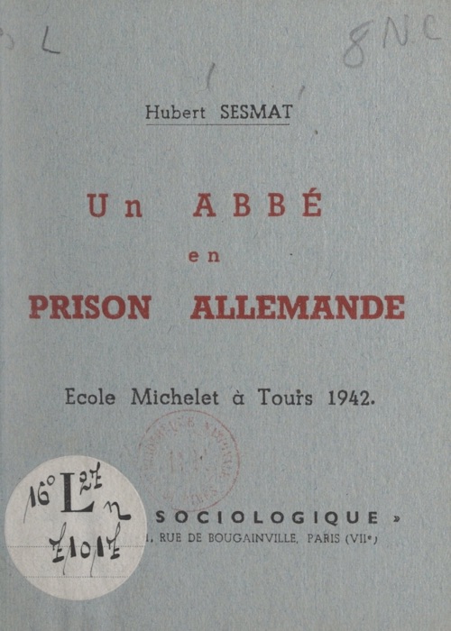 Un abbé en prison allemande