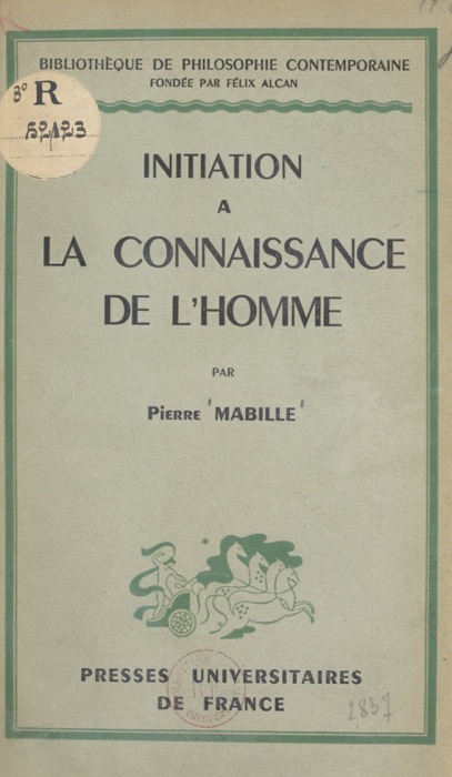 Initiation à la connaissance de l'homme