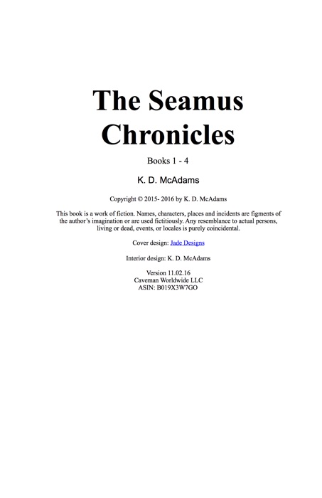 DEPRICATED - The Seamus Chronicles Books 1-4