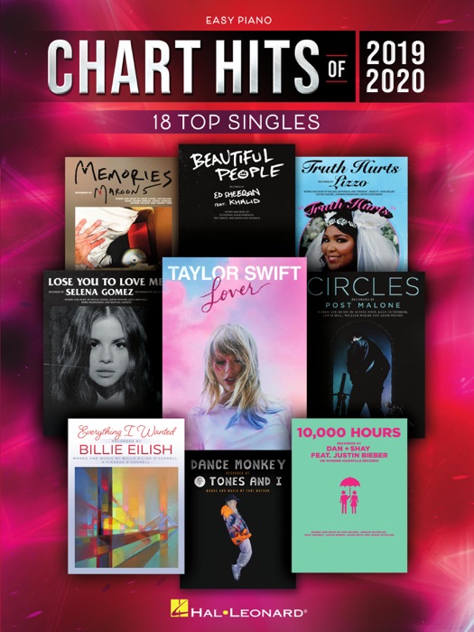 Chart Hits of 2019-2020 for Easy Piano Songbook