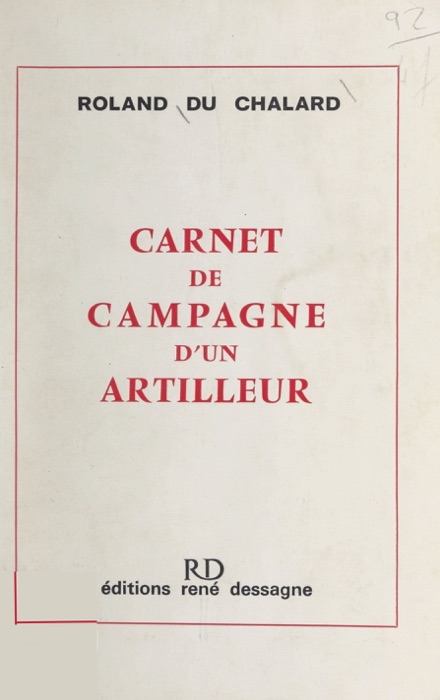 Carnet de campagne d'un artilleur