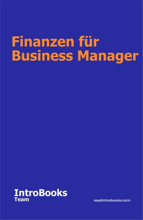 Finanzen für Business Manager