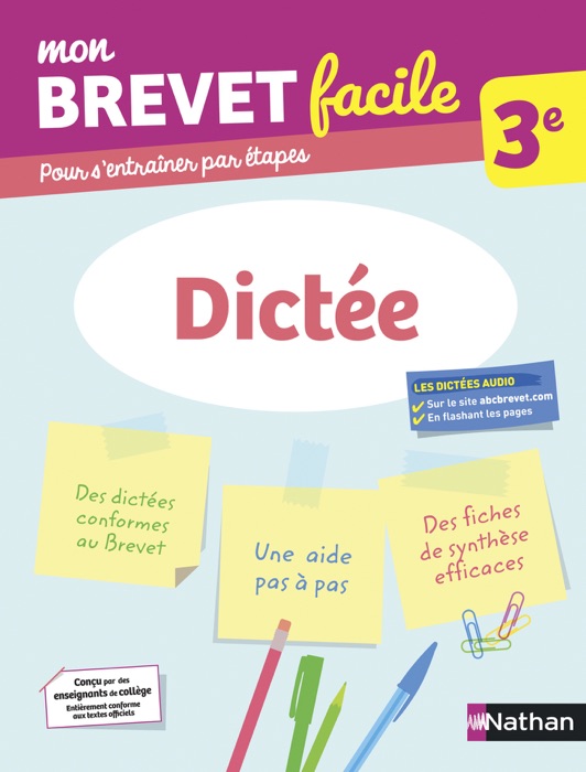 Dictée 3e - Mon Brevet facile - Préparation à l'épreuve du Brevet 2021 - EPUB