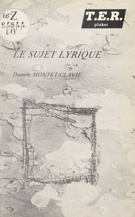 Le sujet lyrique