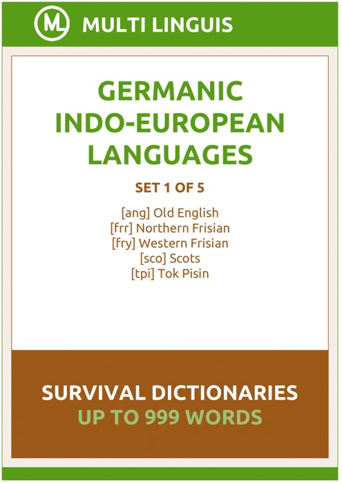 Germanic Languages Survival Dictionaries (Set 1 of 5)