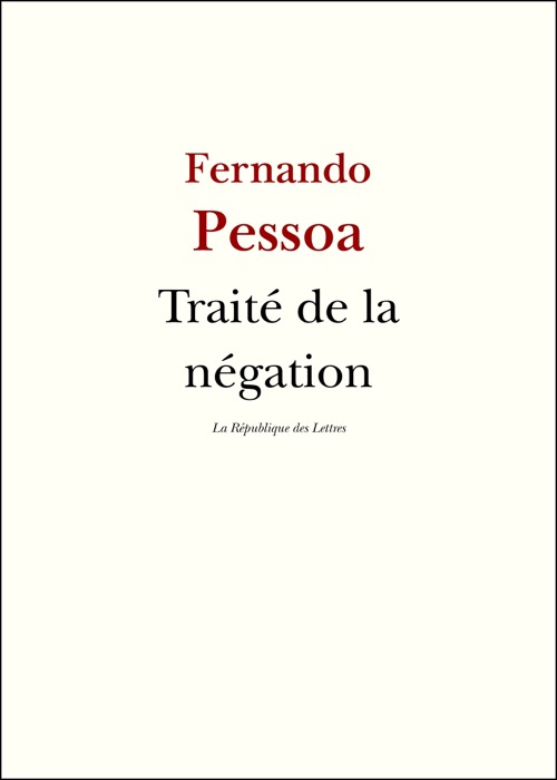 Traité de la négation