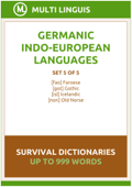 Germanic Languages Survival Dictionaries (Set 5 of 5) - Multi Linguis
