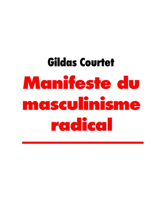 Manifeste du masculinisme radical