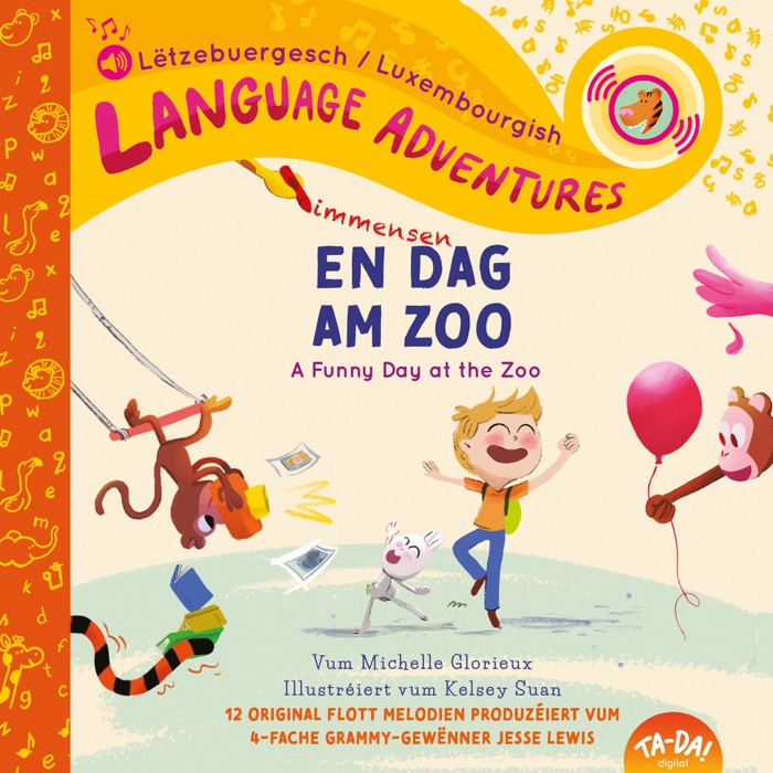 En immensen Dag am Zoo (A Funny Day at the Zoo, Luxembourgish/Lëtzebuergesch language edition) (Enhanced Edition)