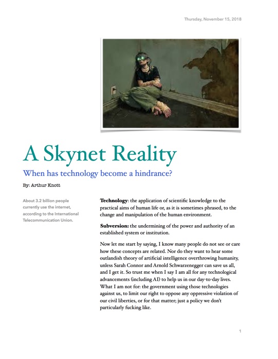 A Skynet Reality