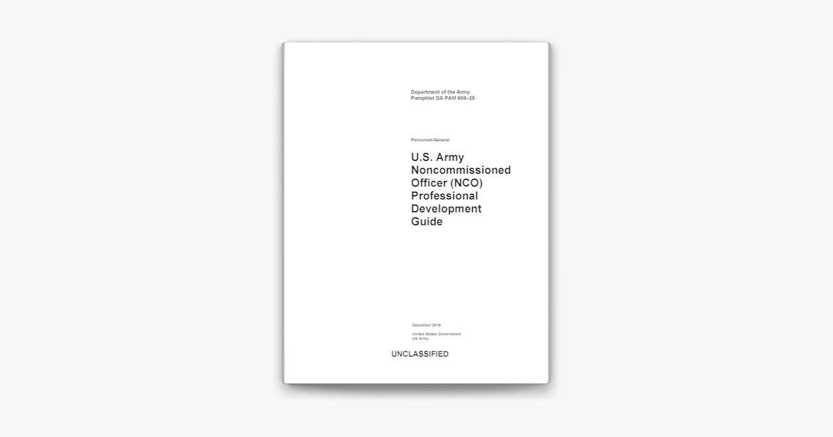 ‎Department of the Army Pamphlet DA PAM 600-25 U.S. Army ...