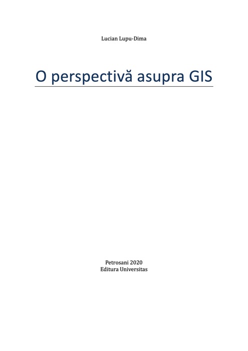 O perspectivă asupra GIS