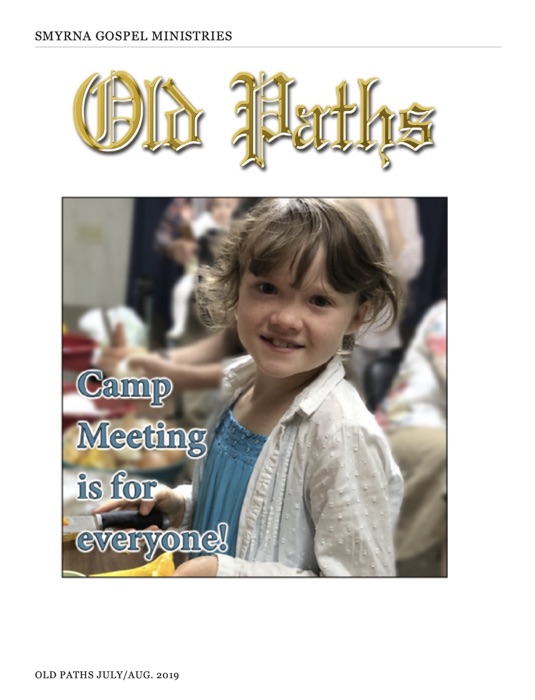 Old Paths July/Aug. 2019