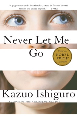 Capa do livro Never Let Me Go de Kazuo Ishiguro
