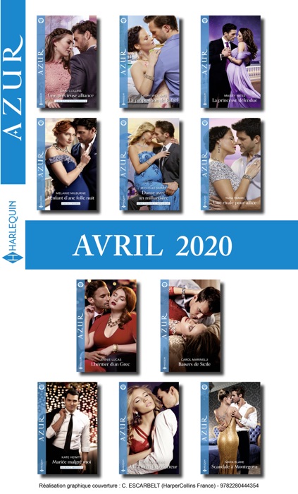 Pack mensuel Azur : 11 romans + 1 (Avril 2020)
