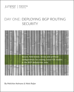 Day One: Deploying BGP Routing Security - Melchior Aelmans