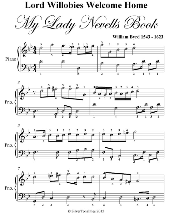 Lord Willobies Welcome Home My Lady Nevells Book