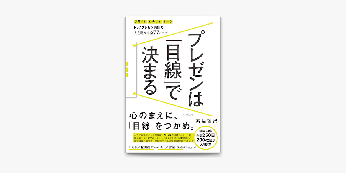 Apple Booksでプレゼンは 目線 で決まるを読む