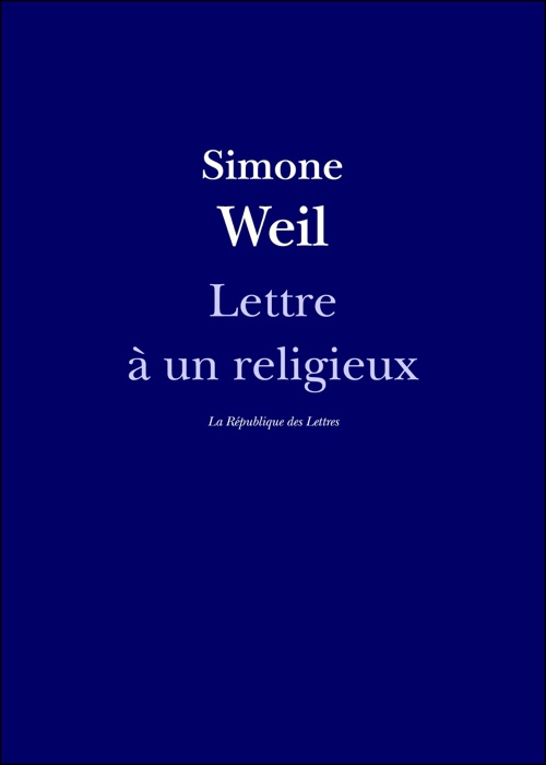 Lettre à un religieux