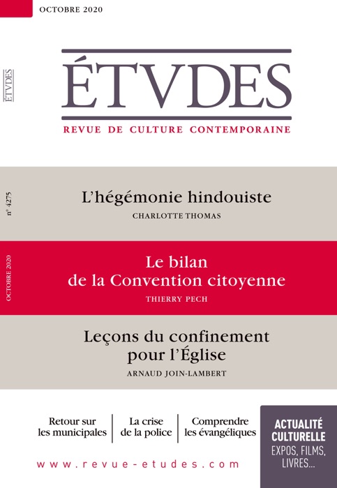 Revue Etudes - Le bilan de la Convention citoyenne (Entretien avec Thierry Pech)