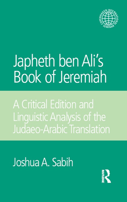 Japheth ben Ali's Book of Jeremiah