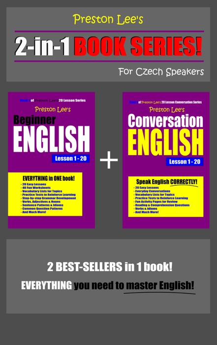 Preston Lee’s 2-in-1 Book Series! Beginner English & Conversation English Lesson 1: 20 For Czech Speakers