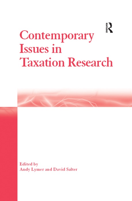 Contemporary Issues in Taxation Research