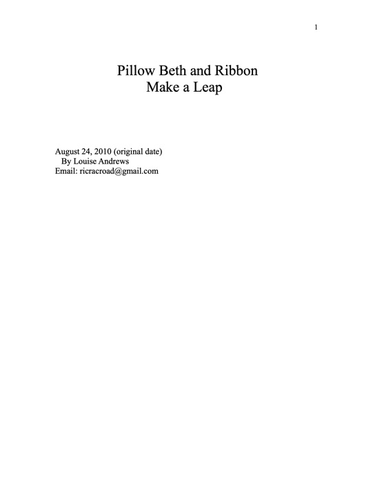 Pillow Beth and Ribbon book 2