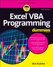 Excel VBA Programming For Dummies - Dick Kusleika Cover Art