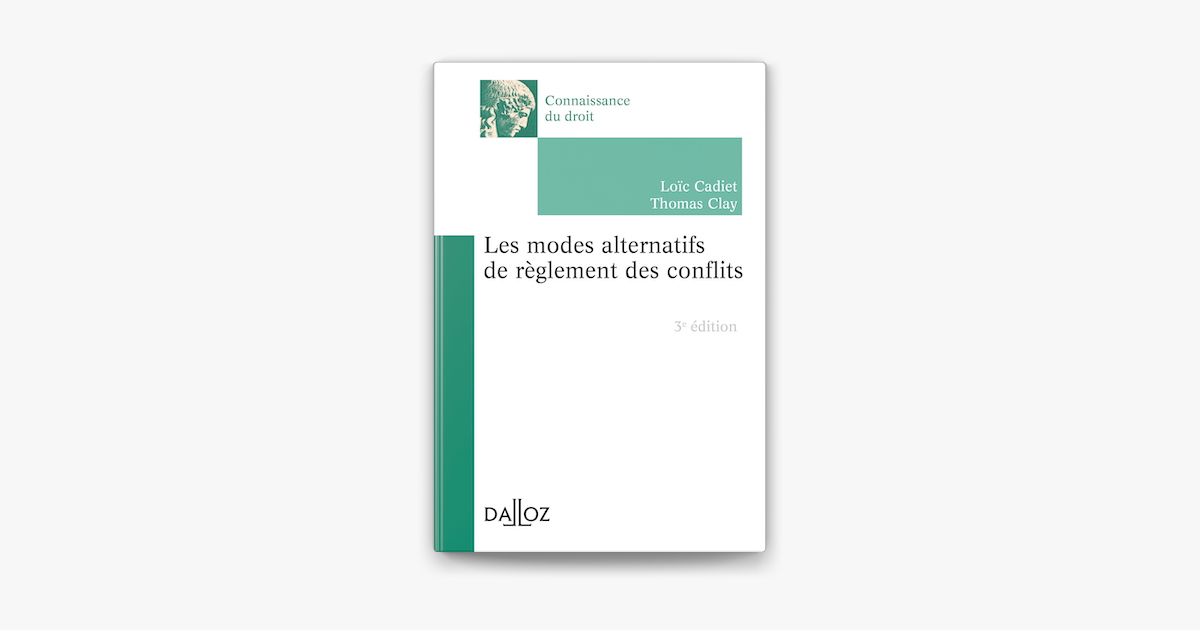 ‎Apple Books에서 만나는 Modes Alternatifs De Règlement Des Conflits (Les ...