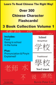 Learn To Read Chinese The Right Way! Over 300 Chinese Character Flashcards! 3 Book Collection Volume 1 - Kevin Peter Lee