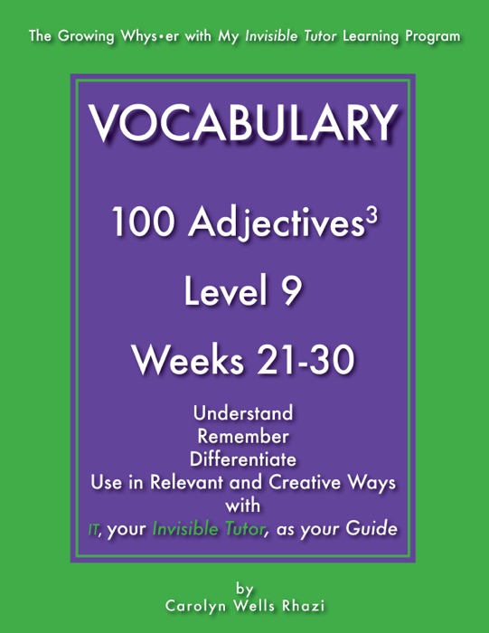 Vocabulary - 100 Adjectives³ - Level 9