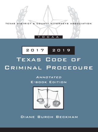 ‎Texas Code Of Criminal Procedure 2011-2013 On Apple Books