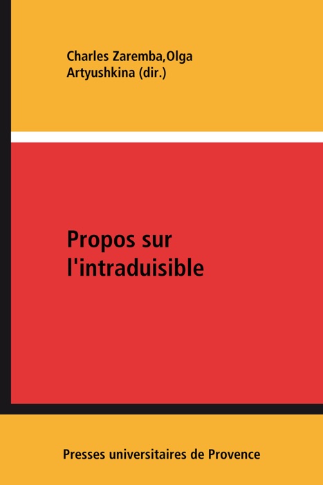 Propos sur l'intraduisible