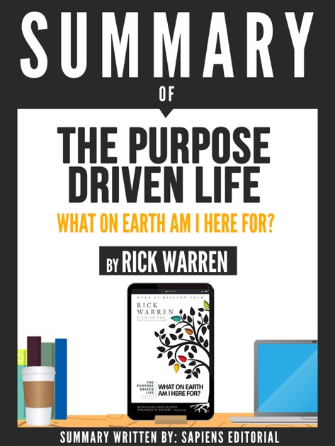 the purpose driven life summary The purpose-driven life is a sermonic work on how to live the christian life that this should be a new york times “number-one bestseller” is most extraordinary . the purpose driven life summary The purpose-driven life is a sermonic work on how to live the christian life that this should be a new york times “number-one bestseller” is most extraordinary .