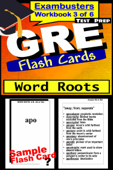 GRE Test Prep Word Roots Review--Exambusters Flash Cards--Workbook 3 of 6 - GRE Exambusters