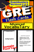 GRE Test Prep Advanced Vocabulary 2 Review--Exambusters Flash Cards--Workbook 2 of 6 - GRE Exambusters