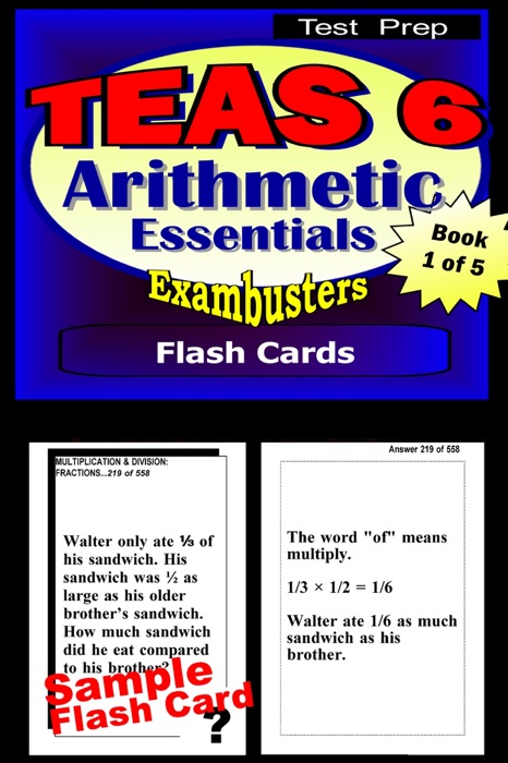 TEAS V Test Prep Arithmetic Essentials--Exambusters Flash Cards--Workbook 1 of 5