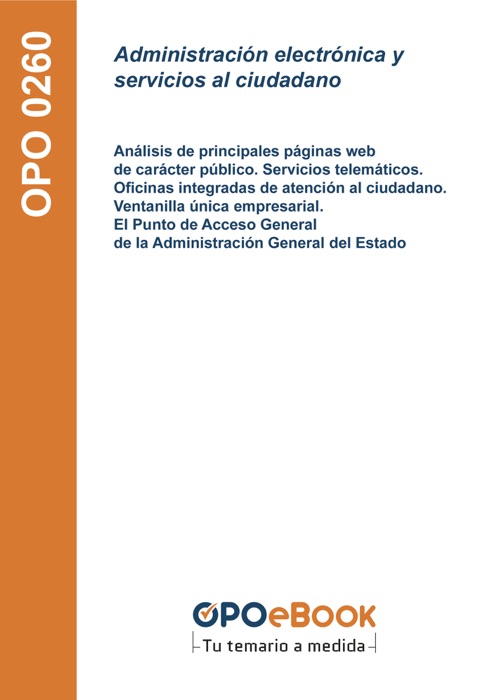 Administración electrónica y servicios al ciudadano