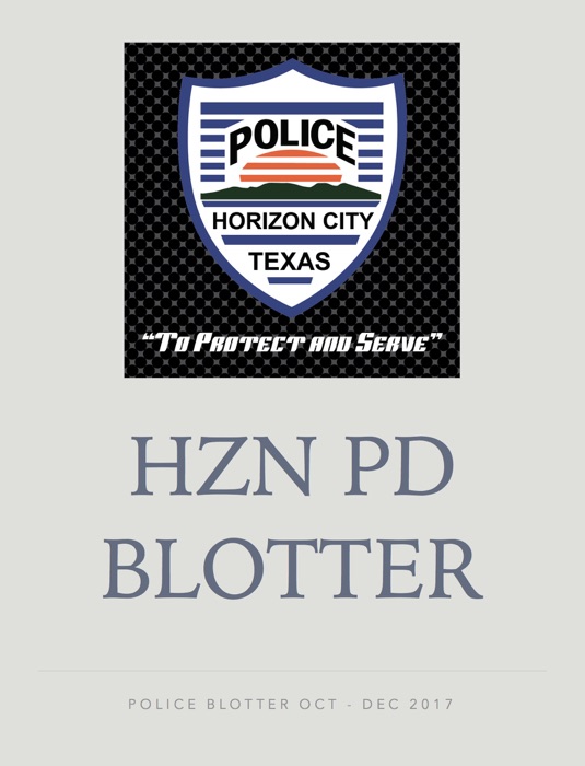 Horizon PD Blotter 2017