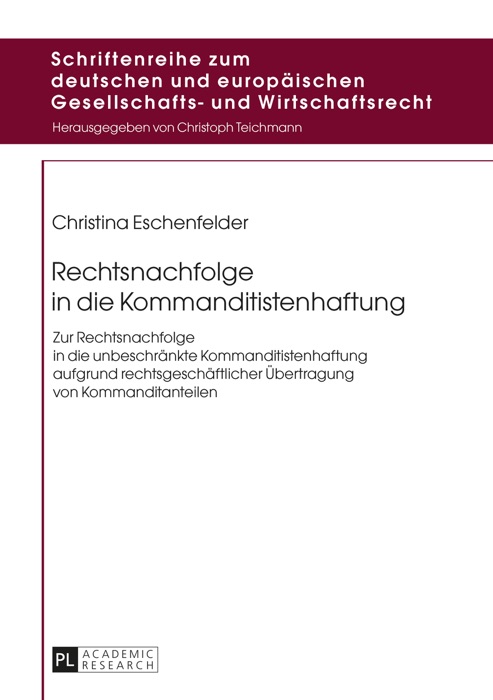 Rechtsnachfolge in die Kommanditistenhaftung