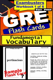 GRE Test Prep Essential Vocabulary 1 Review--Exambusters Flash Cards--Workbook 1 of 6