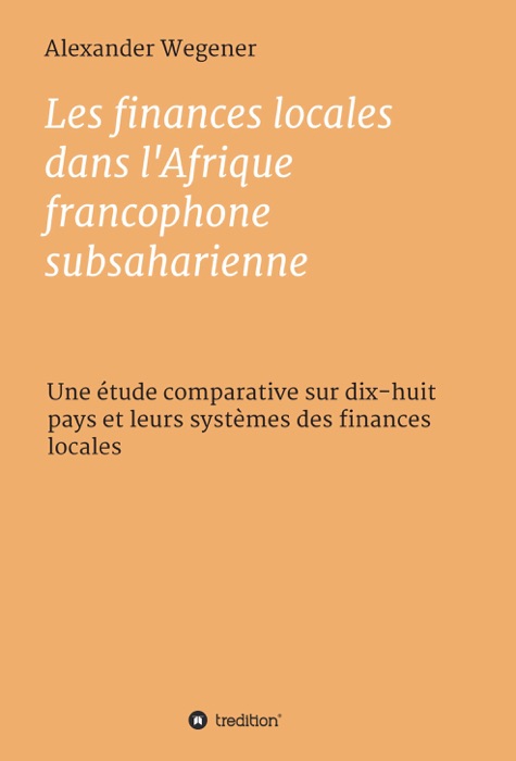 Les finances locales dans l'Afrique francophone subsaharienne