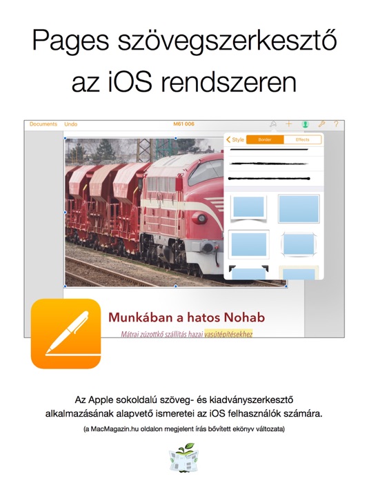 Pages szövegszerkesztő az iOS rendszeren