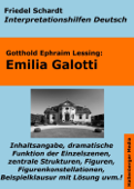 Emilia Galotti - Lektürehilfe und Interpretationshilfe. Interpretationen und Vorbereitungen für den Deutschunterricht. - Friedel Schardt