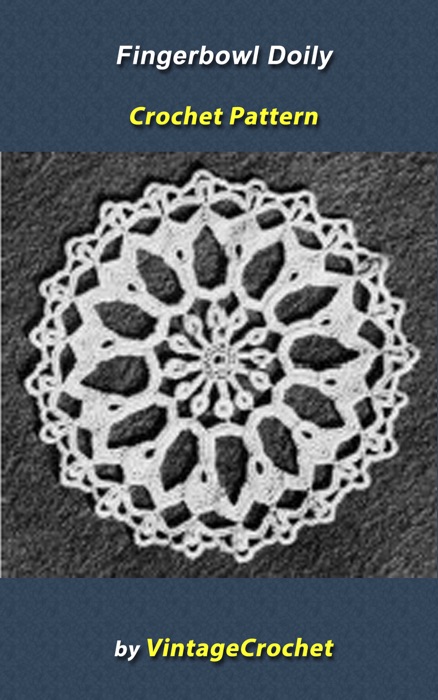 Fingerbowl Doily Vintage Crochet Pattern