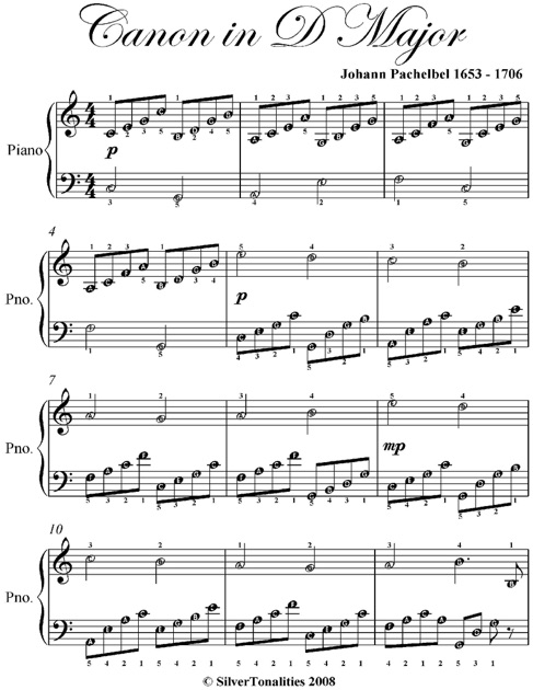 canon in d easy piano sheet music by johann pachelbel on ibooks canon in d pachelbel sheet music
