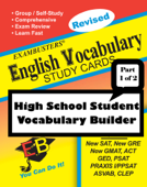 Exambusters English Vocabulary Study Cards: High School Vocabulary Builder--Part 1 of 2 - Ace Academics