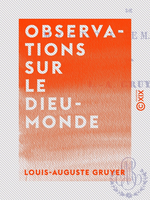 Observations sur le dieu-monde