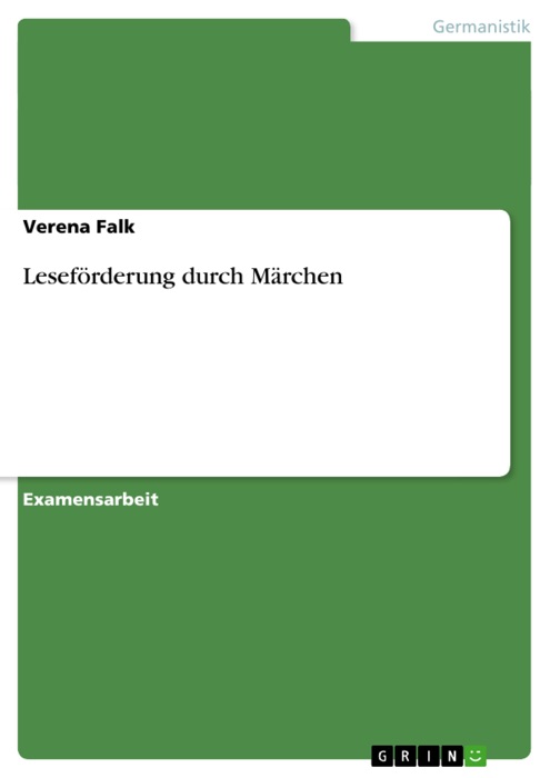 Leseförderung durch Märchen